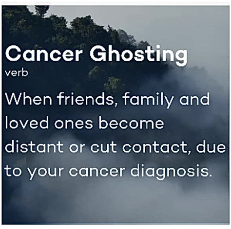 What is cancer ghosting?