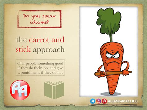 What is carrot and stick in English?