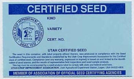 What is certification seeds?