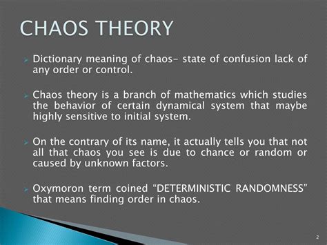 What is chaos math?