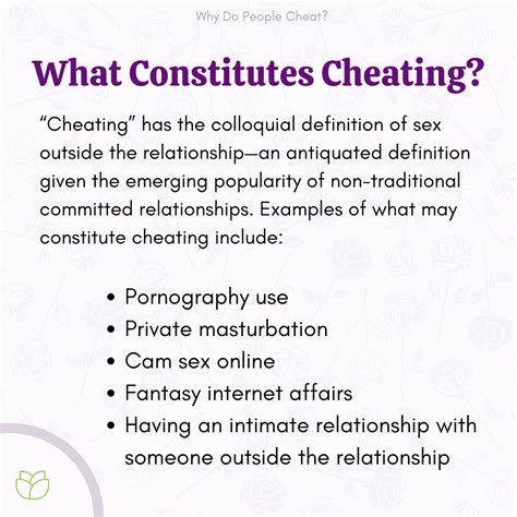 What is cheating also called?