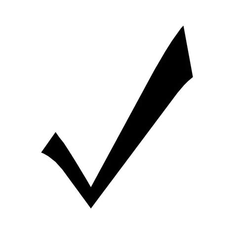 What is checkmark character symbol?