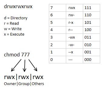 What is chmod 777 vs 666?