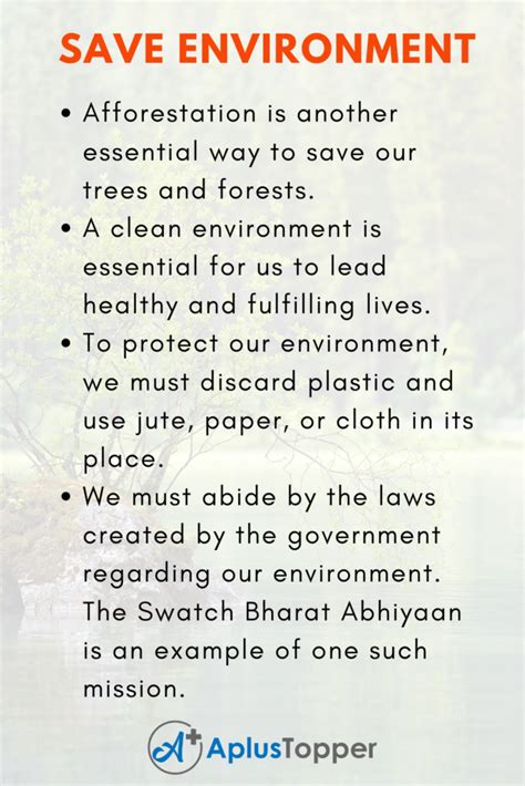 What is clean environment essay?