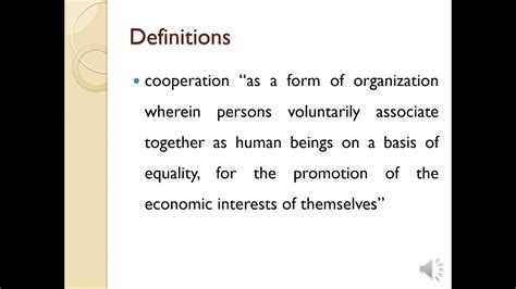 What is co operation in sociology?