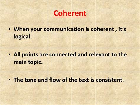 What is coherent communication?