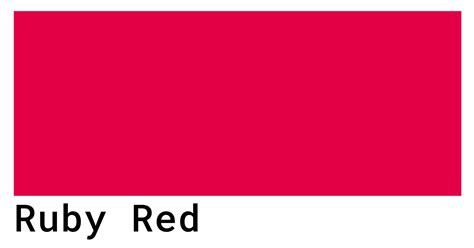 What is color code ruby?