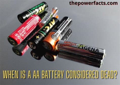 What is considered a dead AA battery?