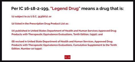What is considered a legend drug in Indiana?