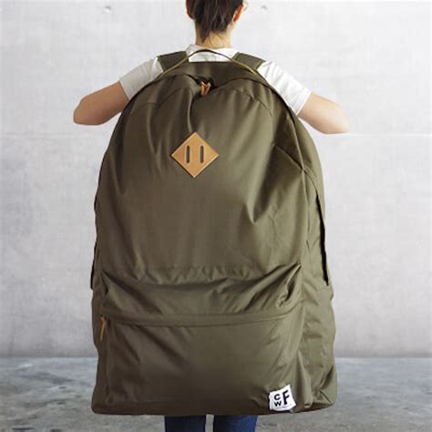 What is considered an oversized backpack?