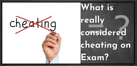 What is considered cheating on a test?