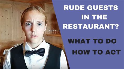 What is considered rude to a waiter?