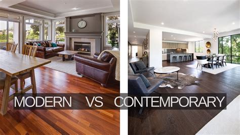 What is contemporary vs modern?