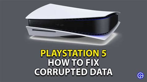 What is corrupted data on PS5?