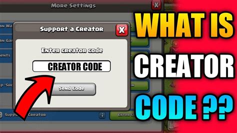 What is creator code in COC?