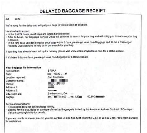 What is delayed luggage allowance?