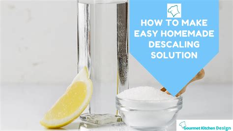 What is descaling solution made of?