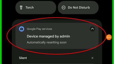 What is device managed by admin?