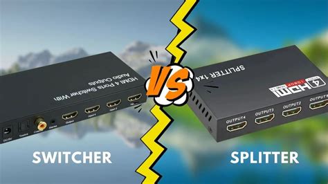 What is difference between HDMI switcher and splitter?