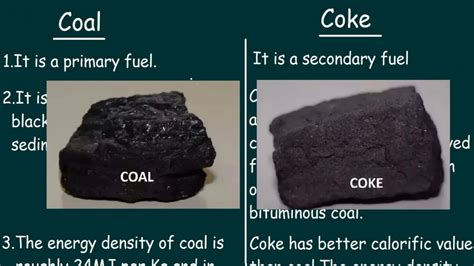 What is difference between coke and coal?