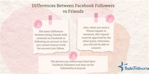 What is difference between followers and friends on Facebook?