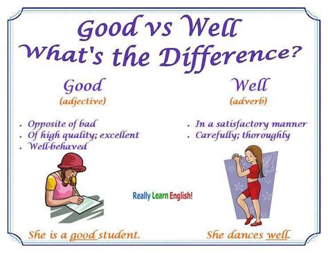 What is difference between good and well?