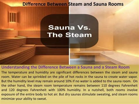 What is difference between sauna and steam room?