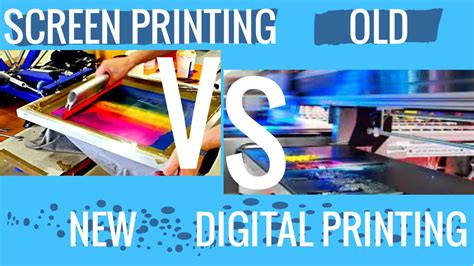 What is digital printing vs screen printing?