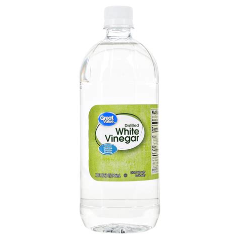 What is distilled white vinegar used for?