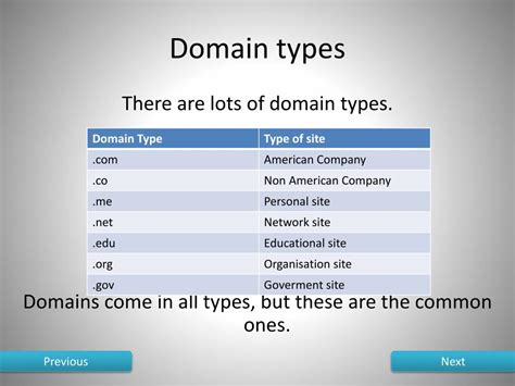 What is domain type example?