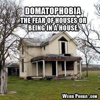 What is domatophobia?