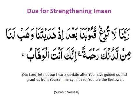 What is dua for strong iman?