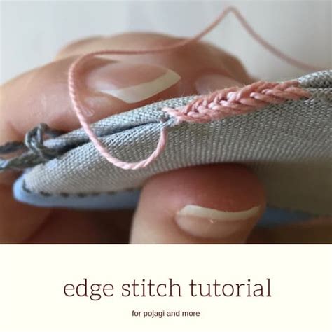 What is edge to edge stitch?