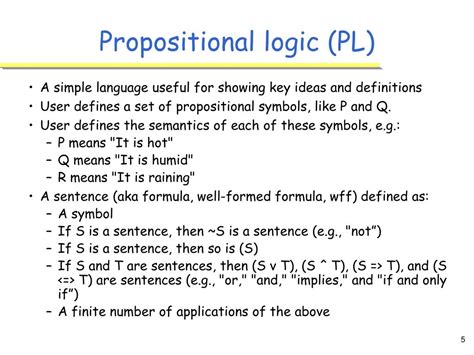 What is element of proposition in logic?