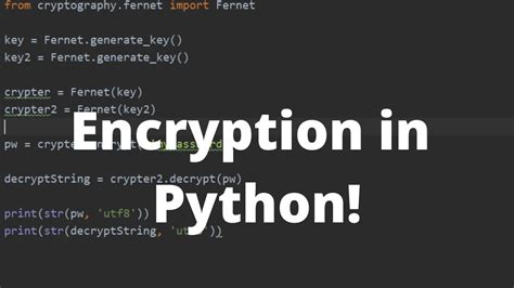 What is encryption in Python?