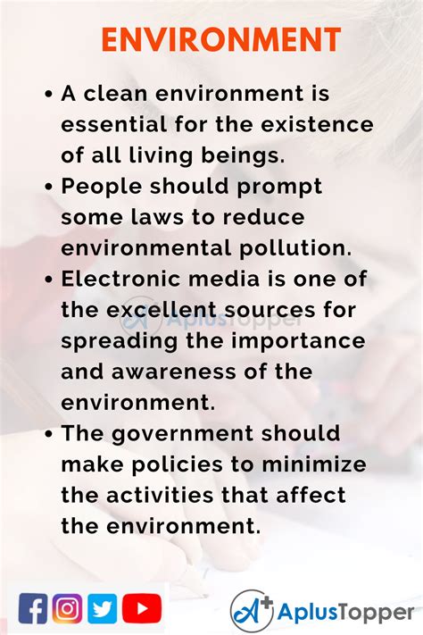 What is environment 5 points?