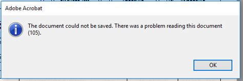 What is error 105 in Adobe?