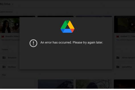 What is error 38 on Google Drive?