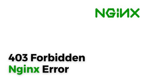 What is error 403 in nginx?