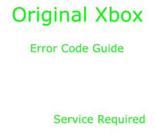 What is error 6 og Xbox?