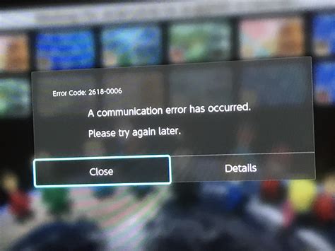 What is error code 2618 0006 on Mario Kart?