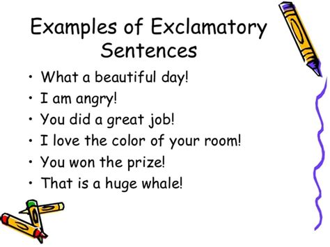 What is exclamatory sentences?