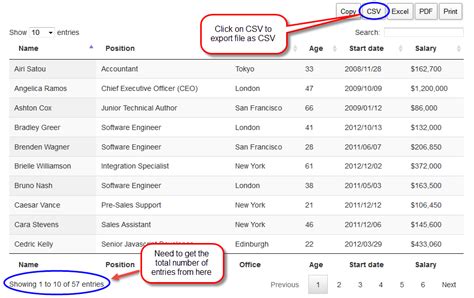 What is export to CSV?