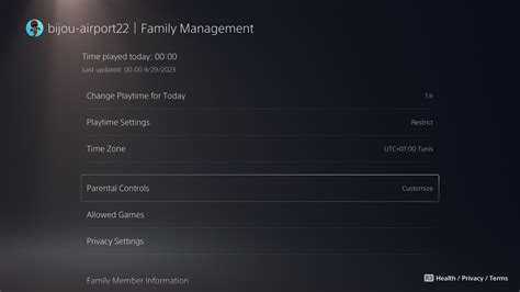 What is family management on PS5?