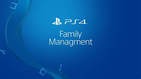 What is family manager on PS5?