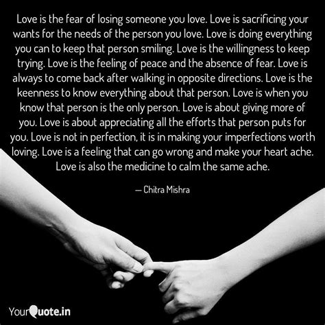 What is fear of love?