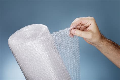 What is filled in bubble wrap?