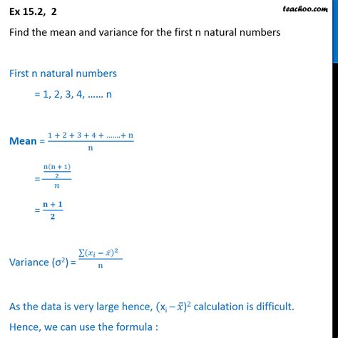 What is first n numbers?