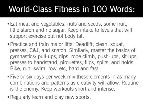 What is fitness 100 words?