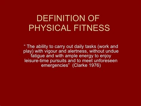 What is fitness definition for kids?